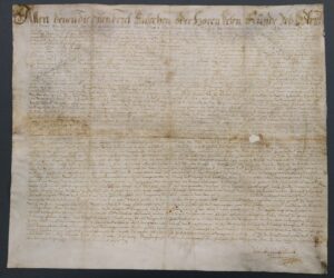 Abschrift aus dem Jahr 1625 der ältesten Triesenberger Urkunde von 1355